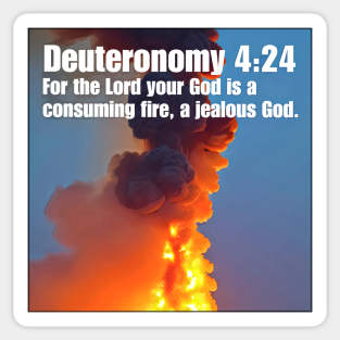 Deuteronomy 4:24 Sticker